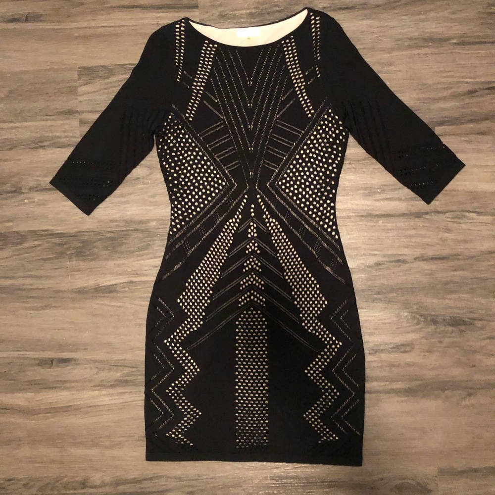 Calvin Klein black dress with nice pattern